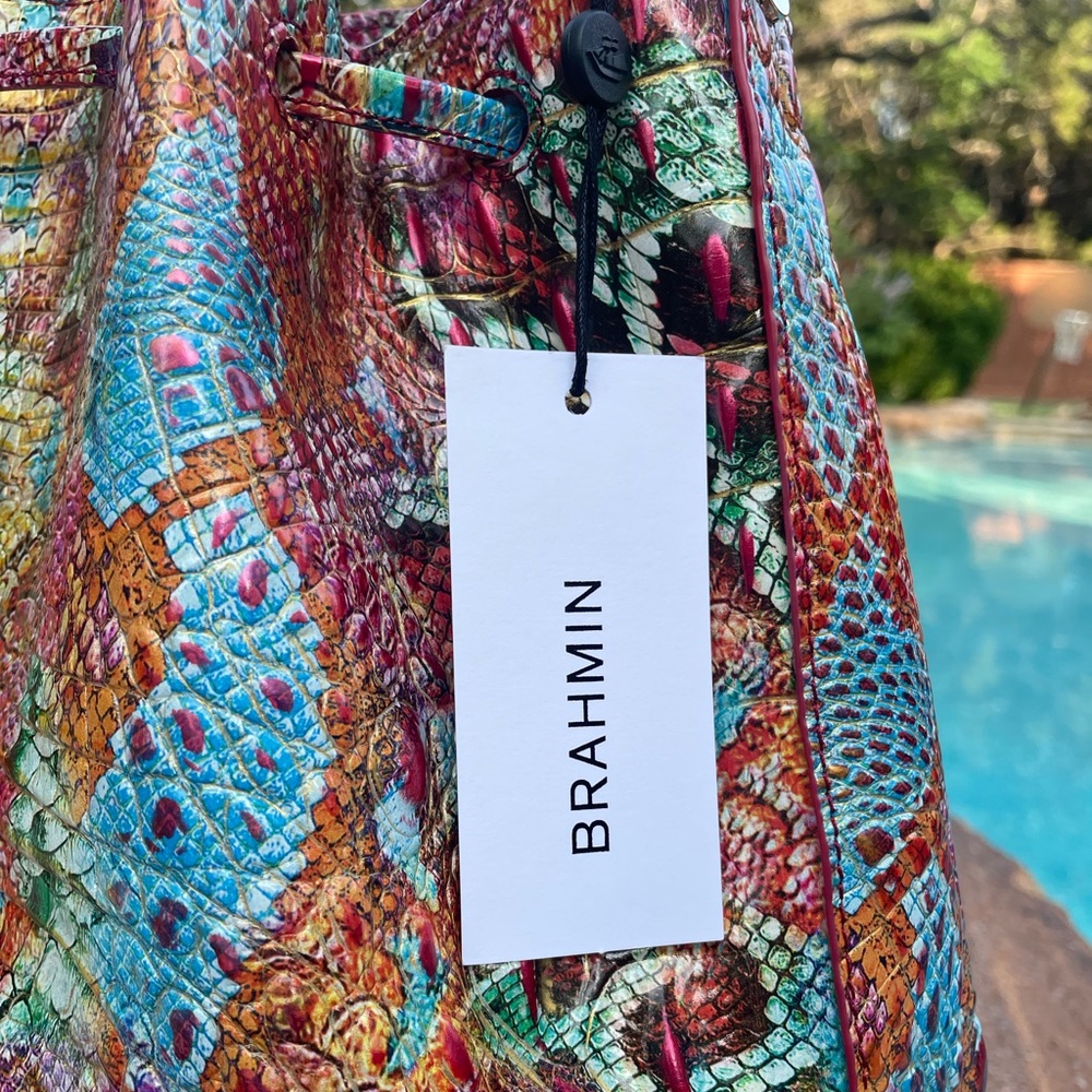 Brahmin Marlowe Reservoir Melbourne Bucket Shoulder Bag NWT - Picture 8 of 15